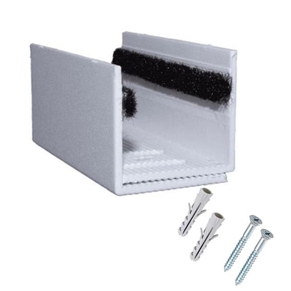 Guia Para Porta de Correr de Madeira Inferior Regulável 1 Peça