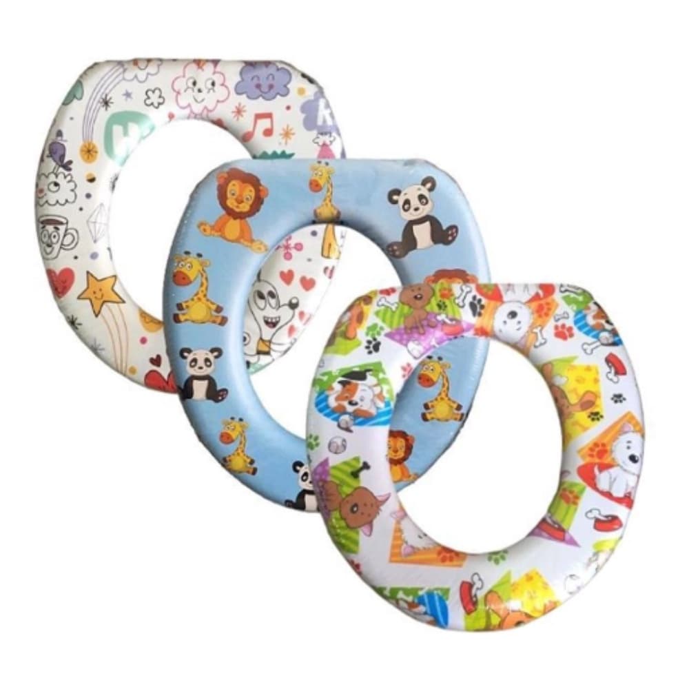 Assento Sanitário Redutor Infantil Almofadado Várias Estampas