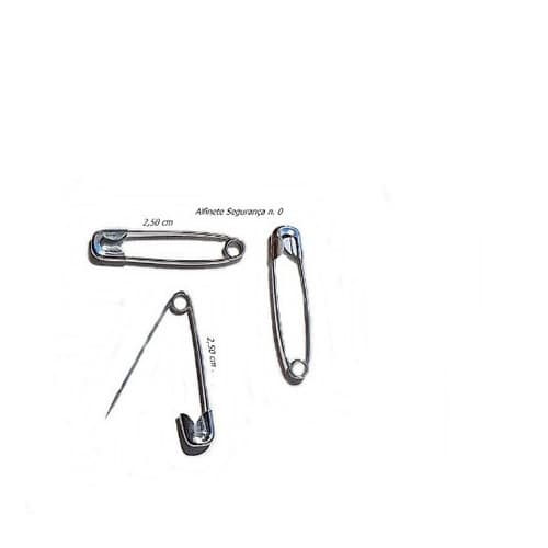 Alfinete De Segurança - Número 0 - Pacote Contém 100 Unidades