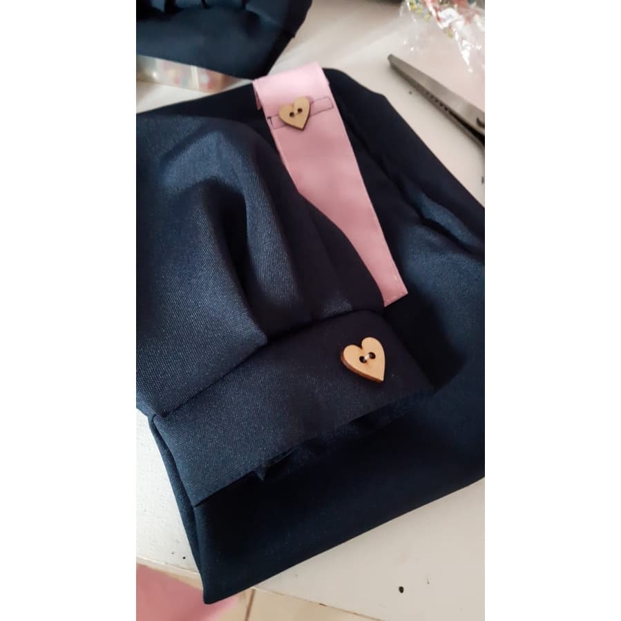 Conjunto Avental Oxford Duas Cores + Touca – Linha Profissional | Design Moderno & Durável