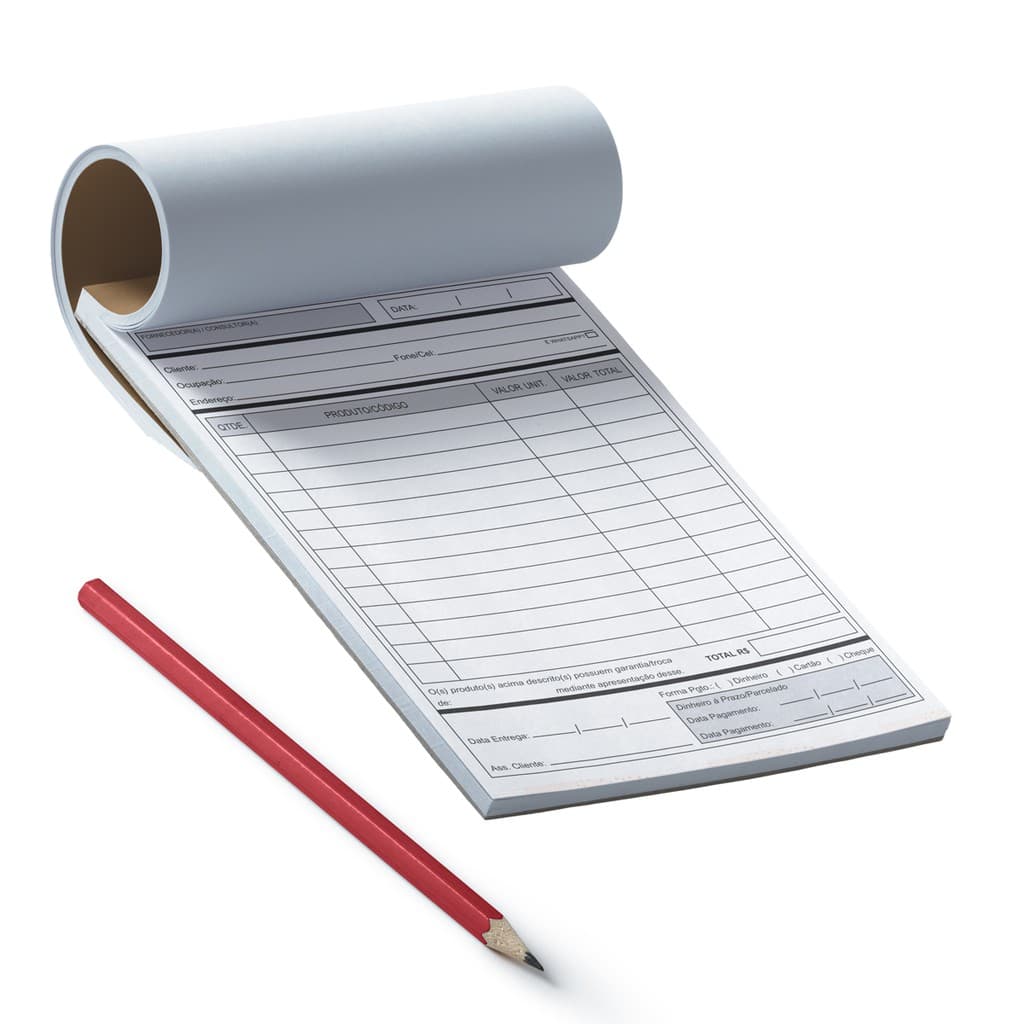 Bloco Para Pedidos Autocopiativo Roupas / Cosméticos