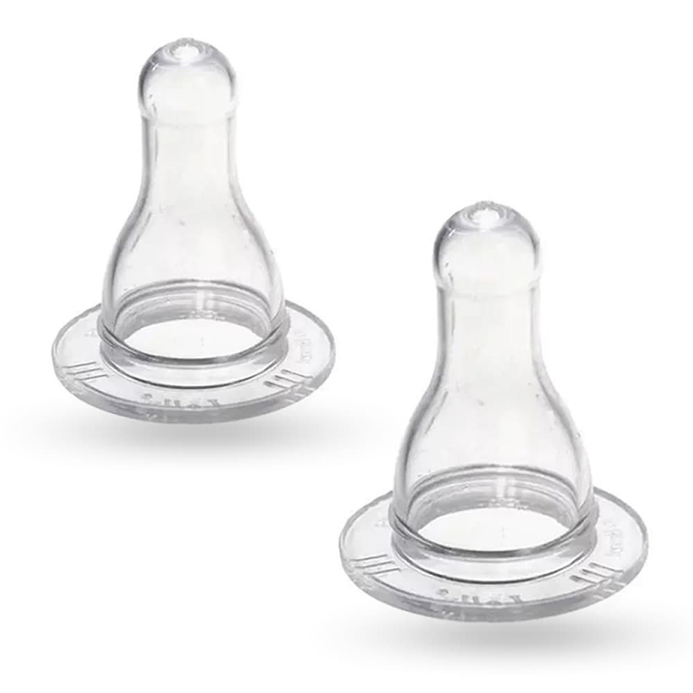 Bico de Mamadeira Silicone Redondo Universal 1 Unidade Bebê Macio Anti Vazamento