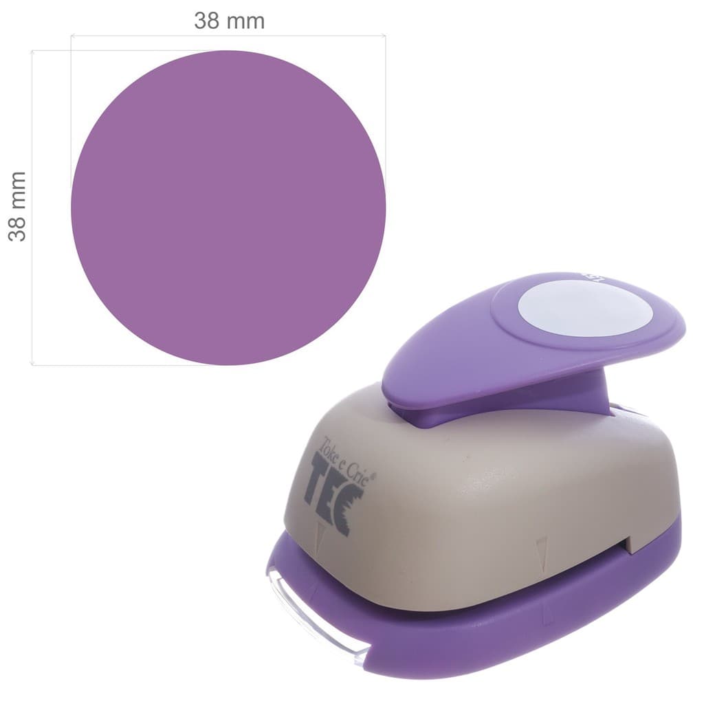 Furador Scrapbook Gigante - Circulo Liso 3,8cm Toke e Crie