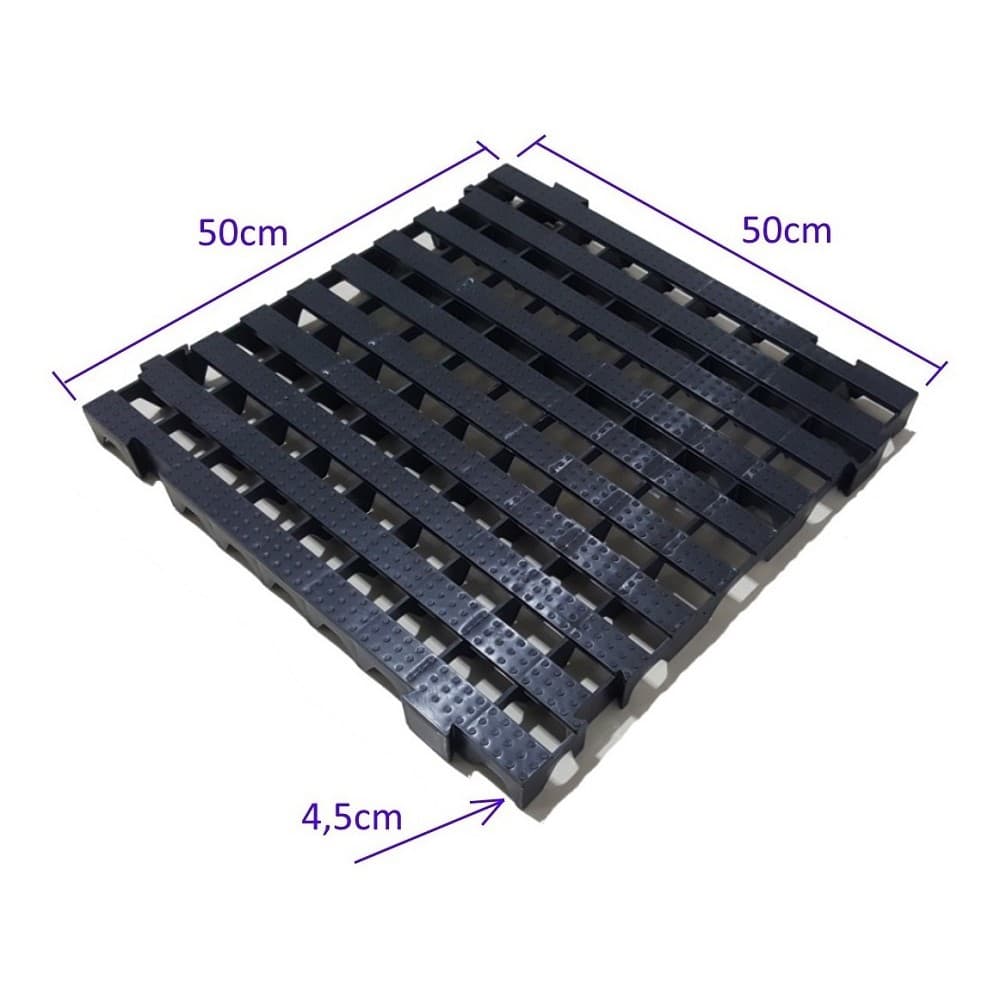 Piso Plástico Palete 50x50 Câmara Fria Estrado Pisos