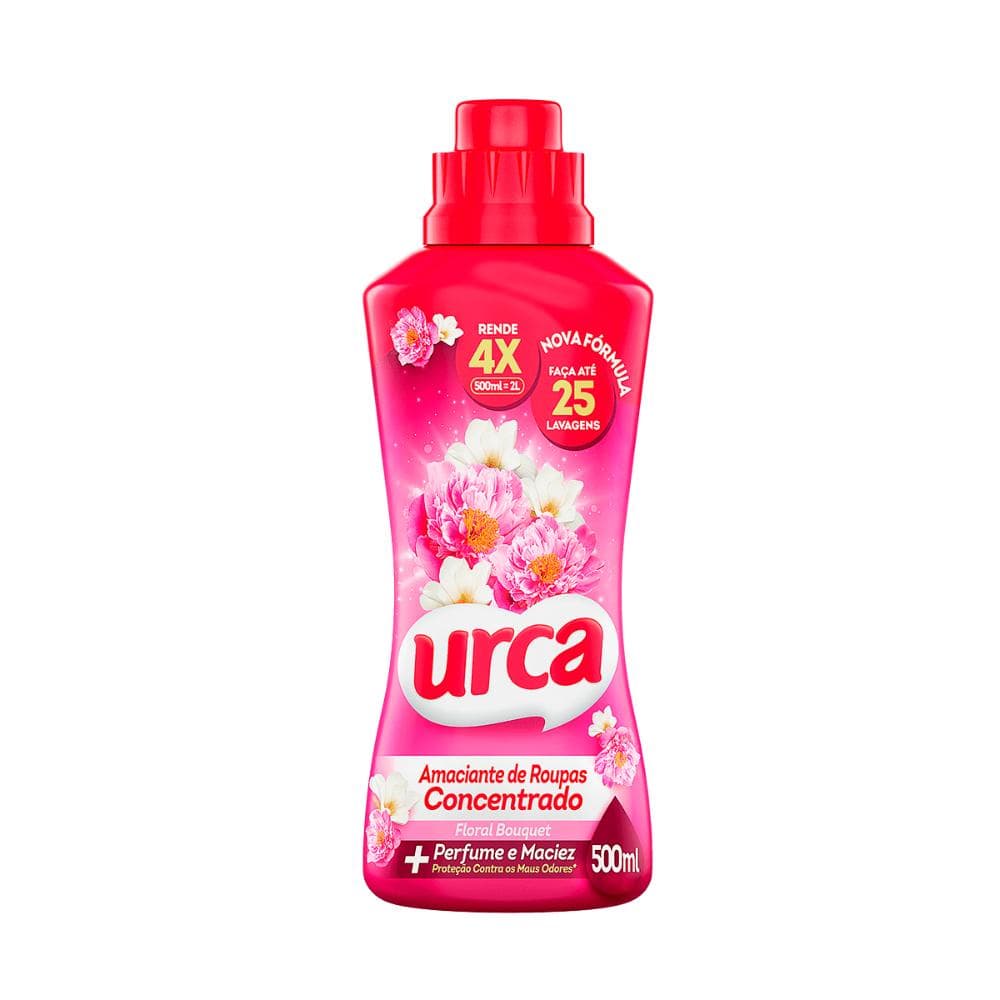 Amaciante Concentrado Urca Floral 500ML - Rende 25 lavagens