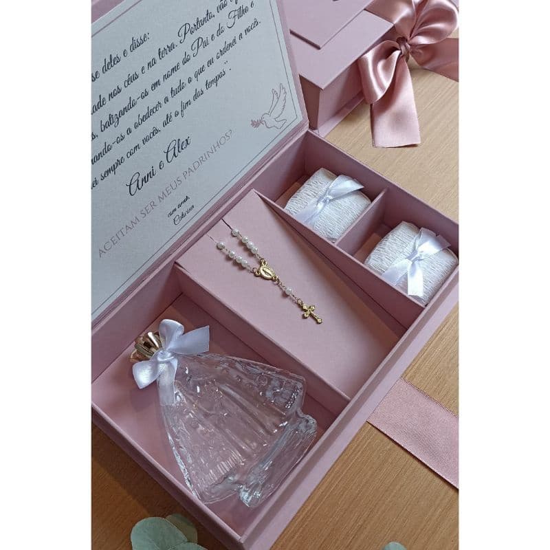 Convite Padrinhos Batizado/Batismo/Consagração