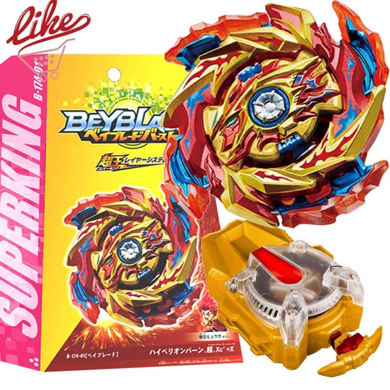 Beyblade Burst B-174 Limit Break DX Set Red Super King Com Lançador De Ignição LR Beylauncher Conjunto De Brinquedos Para Crianças