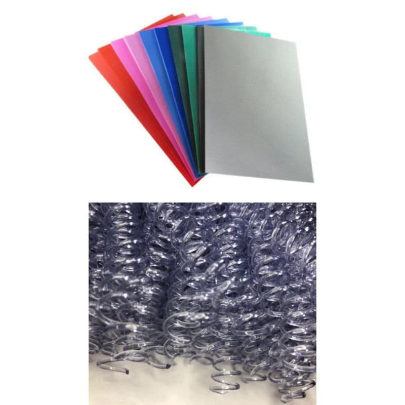 Kit Capa Para Encadernação + Espiral Unidade