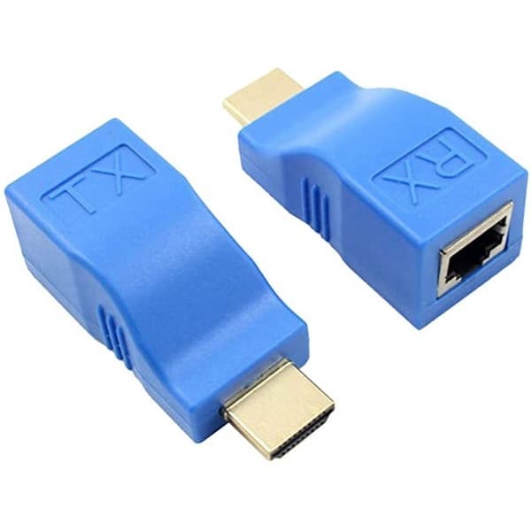 Extensor Adaptador Hdmi 3d 30 Metros Via Cabo De Rede RJ45 Cat 5e e Cat 6