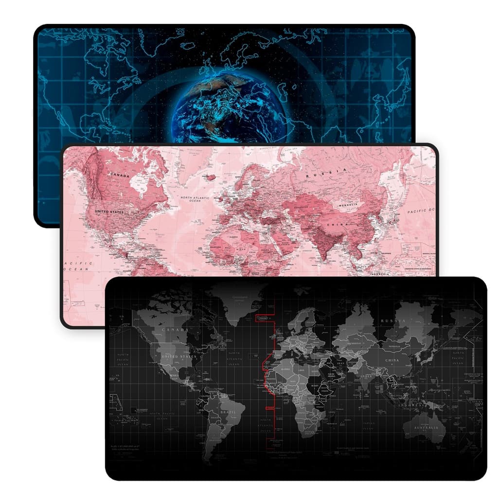 Mouse Pad Gamer Speed Extra Grande 60x30 Mapa Mundi Várias Estampas Perfeito para Games
