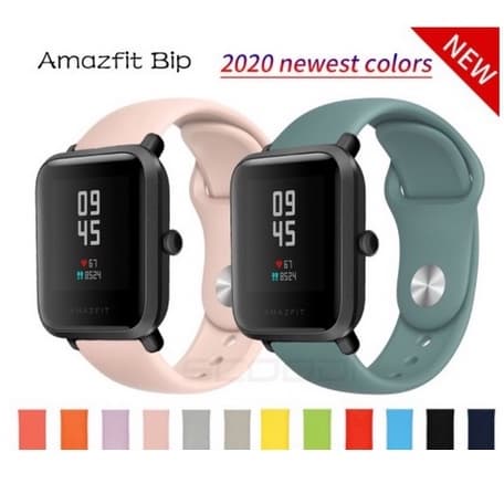 Pulseira de Silicone Smartwatch 20mm Amazfit Gtr Bip Huawei Galaxy Active Haylou Ls02 Gear Watch 5