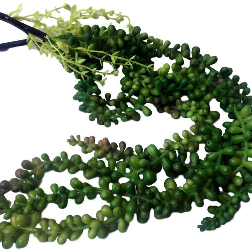 Suculenta Pendente Artificial Com 3 Ramos De 50, 60 E 70 Cm.