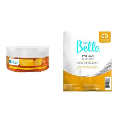 Kit Depilação Cera Fria Para Depilar Em Casa + Folhas