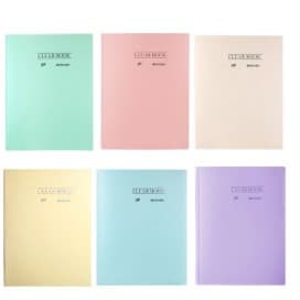 Pasta Catálogo Yes BD40ABC Clear Book.- cores pastéis. C/ 40 plasticos.