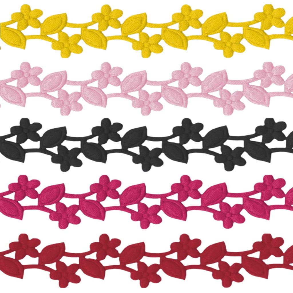Fita Passamanaria Ramo De Flor 25mm - 5 Metros