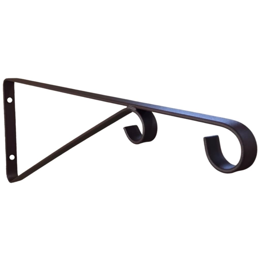 Mão Francesa Ferro 40cm p/ Pendurar Vaso de Plantas Parede