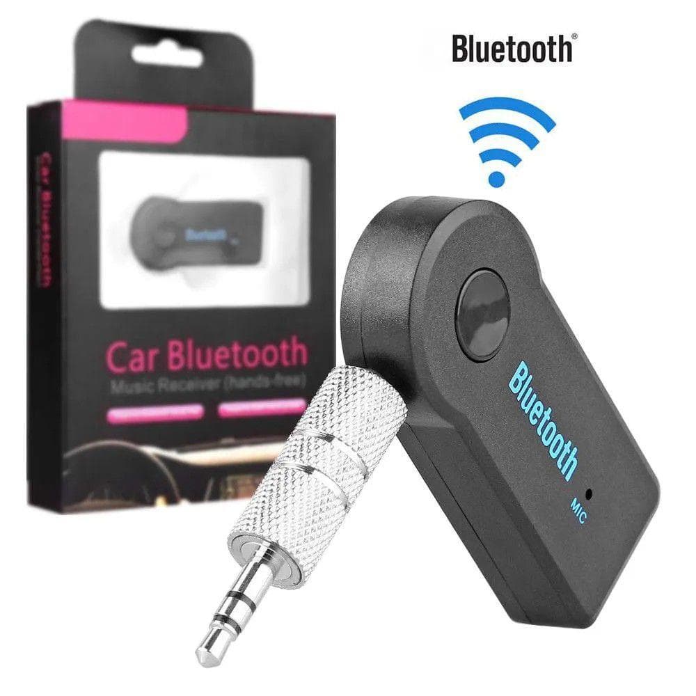 Receptor De Áudio Bluetooth com Bateria e Microfone - Transmissor P2 3.5mm