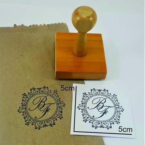 Carimbo Personalizado Ideal Para Embalagens + Base Logos Frases Qualquer Tipo de Personalização