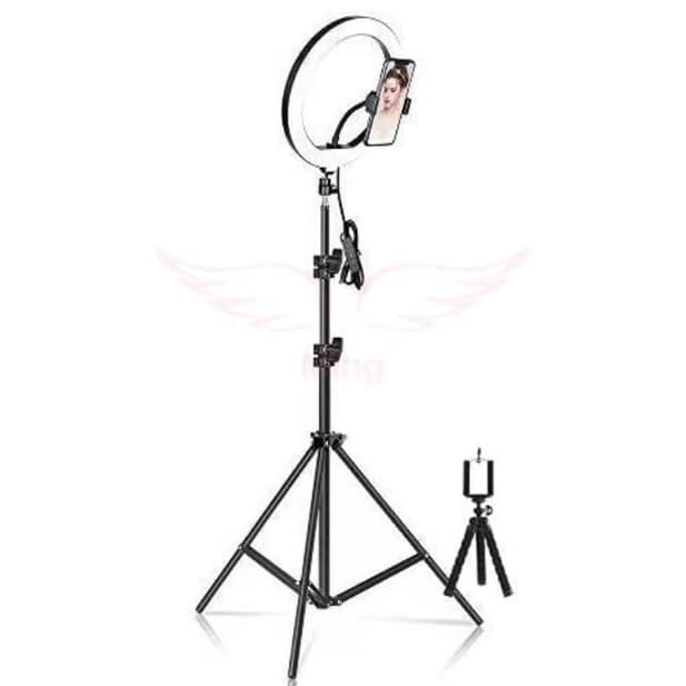 Ring light10 polegadas , iluminação para selfies, circular, luz regulável com trepe 2.1M  ming