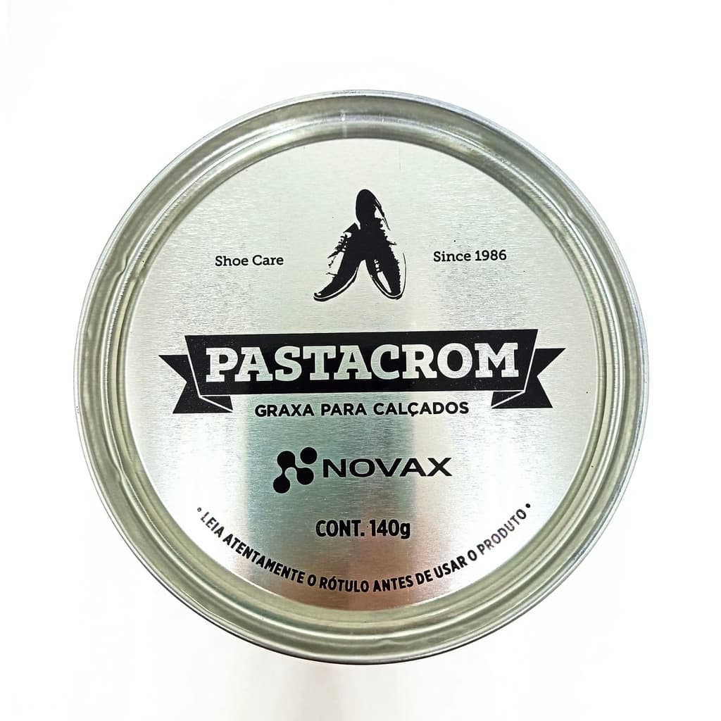 Graxa pastacrom 140g  profissional sapato calçado bota coturno
