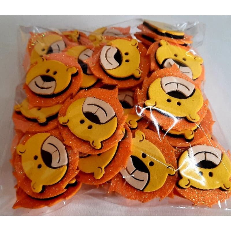 Apliques Leãozinho, Leão - Pet Em EVA Lacinho, Gravatinha, Banho e Tosa