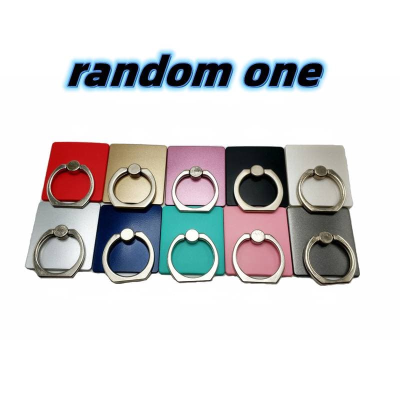 3s 1 Peça Suporte De Anel De Telefone Móvel Fashion Quadrado Vermelho Ouro Prata Presente Para Namorada Fivela