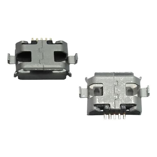 100 Conectores Micro Usb 5 Pinos 5s Tipo B Dip1.0 Smd K1458
