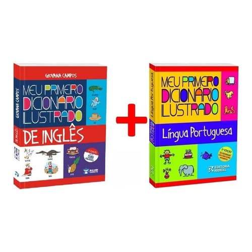 Kit Meu Primeiro Dicionário Ilustrado Português + Inglês