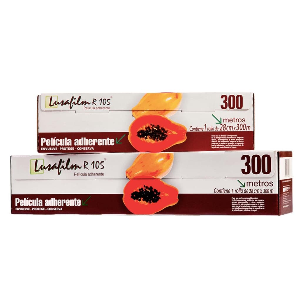 Bobina Plastica Filme PVC Esticável Suporte Serrilha 28x300mts 28cm x 300 Metros