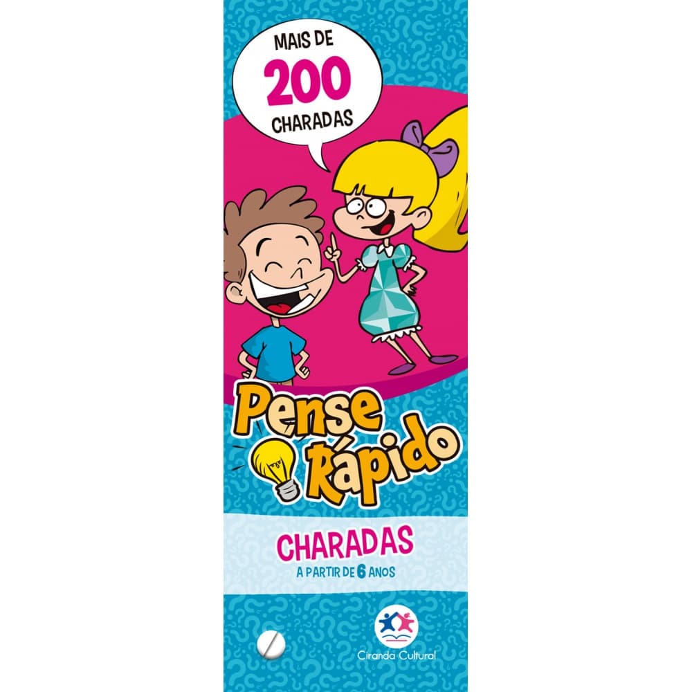 Livro - Pense rápido charadas - Capa comum - Ciranda Cultural