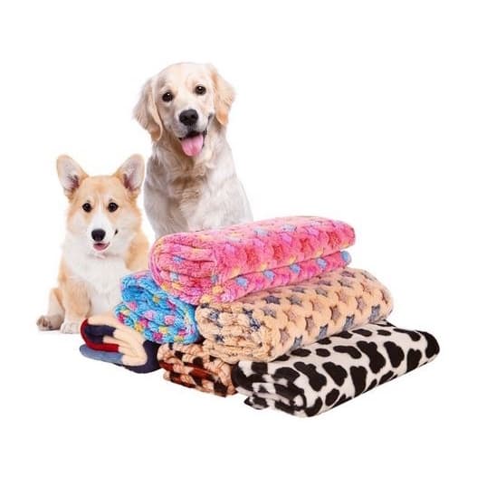 Kit 02 unid (DUAS) Mantas Pet Microfibra - Mantinha Fofinha e Macia para Cachorro, Gatos e Outros