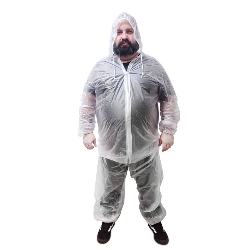 Conjunto De Chuva Moto Ciclista Tamanho Especial Plus Size