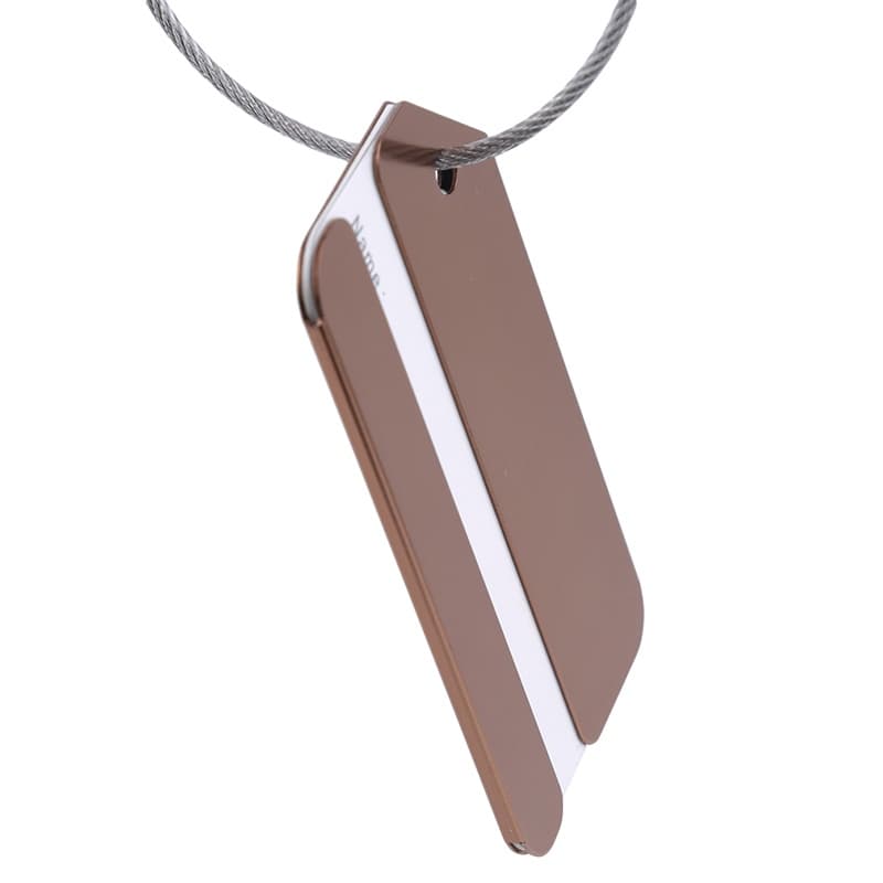 Etiqueta De Bagagem De Liga De Alumínio , Identificação Para Mala De Viagem Portátil De Metal , Mochila , Acessórios