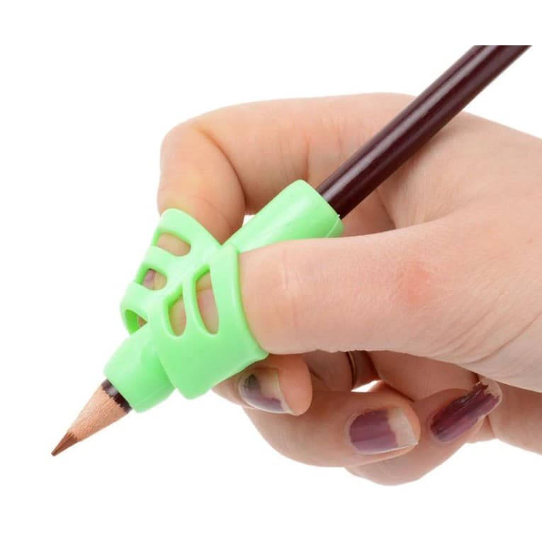 Adaptador Escrita Apoio De Dedos Ergonômico Kit 3 Pçs