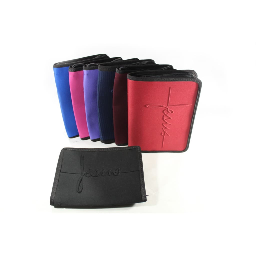 Capa Para Bíblia Pequena 16 Cm X 23 Cm - Jesus Em Relevo