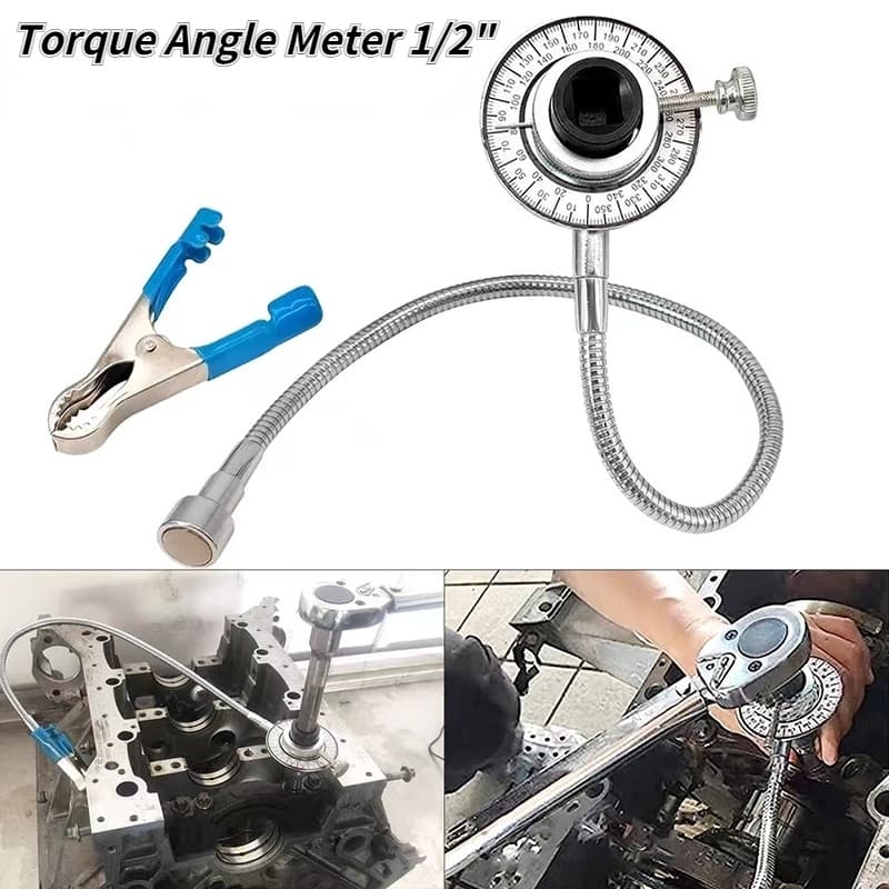 Medidor De Ângulo De Torque 2 Em 1 Com Ímã Ou Clipe Chave De Motor Grau De Ferramentas Especiais