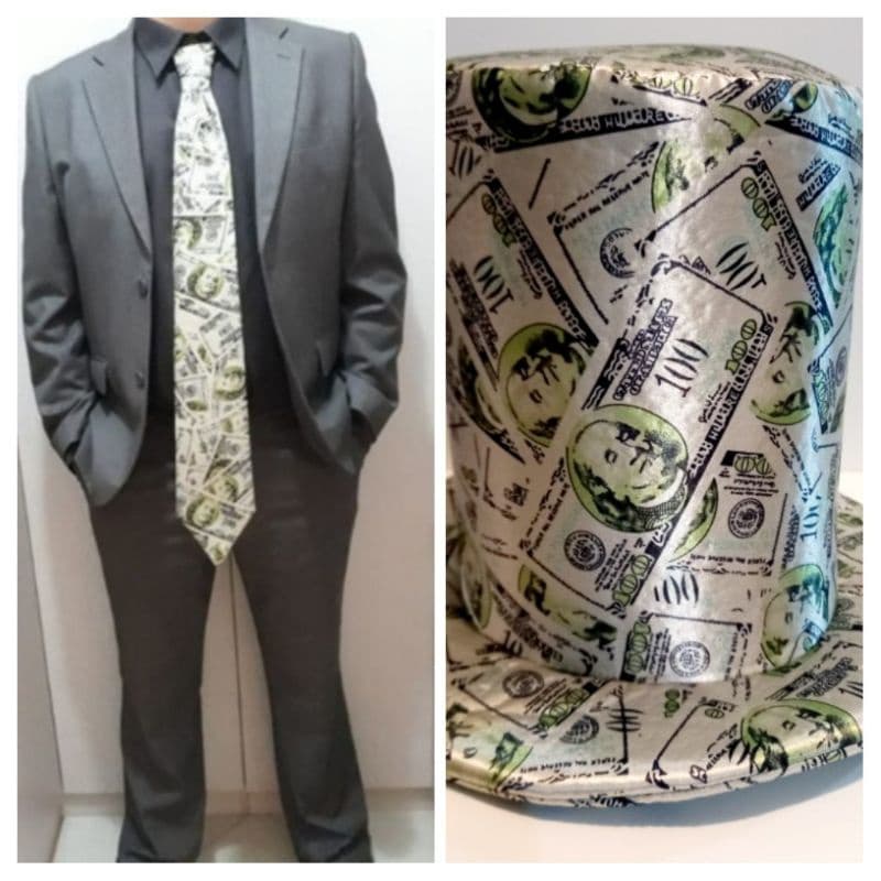 kit hora da gravata  / gravata + cartola