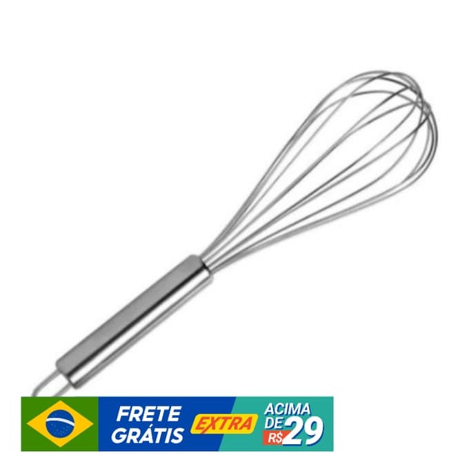 Fue Batedor de Ovos Clara Massa Fue Inox Reforçado 29.5cm