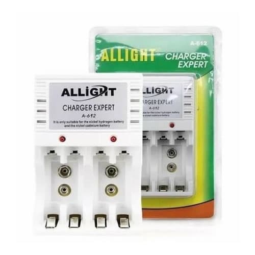 CARREGADOR DE PILHA COMPLETO PARA AA AAA 9V ALLIGHT PRODUTO DE ALTA QUALIDADE XH-612D