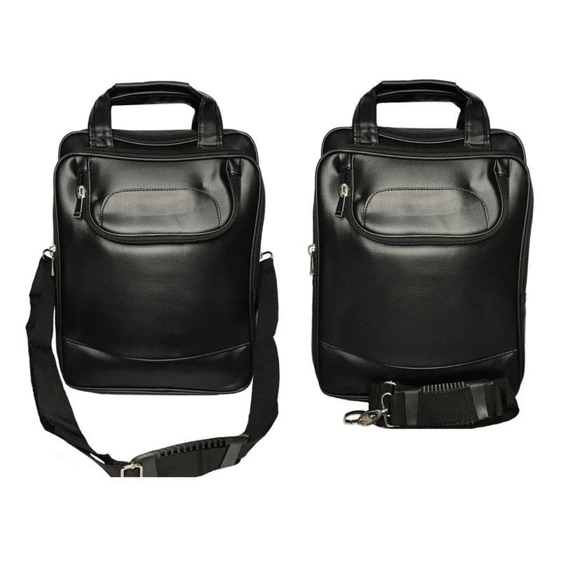 Mochila Pasta Notebook Masculina Couro Sintético 15 Polegadas Reforçada