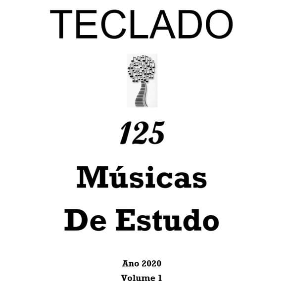 Caderno de Partituras Para Teclado 125 Músicas