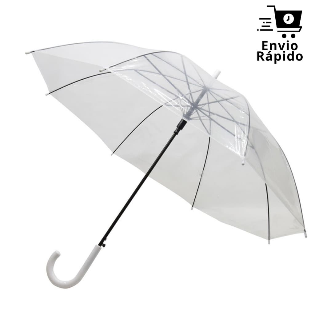 Guarda Chuva Transparente | Sombrinha | Resistente | Bengala | Automático