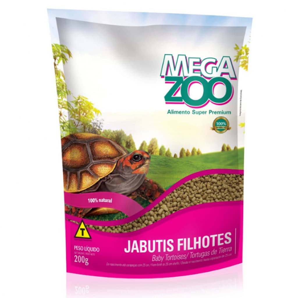 Ração para Jabuti Filhote Pet Super Premium - 200g - Megazoo