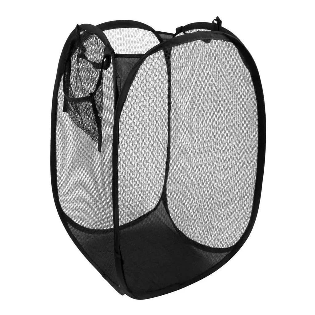 Cesto De Roupa Suja Nylon Organizado 36x36x58CM/40X40X70CM