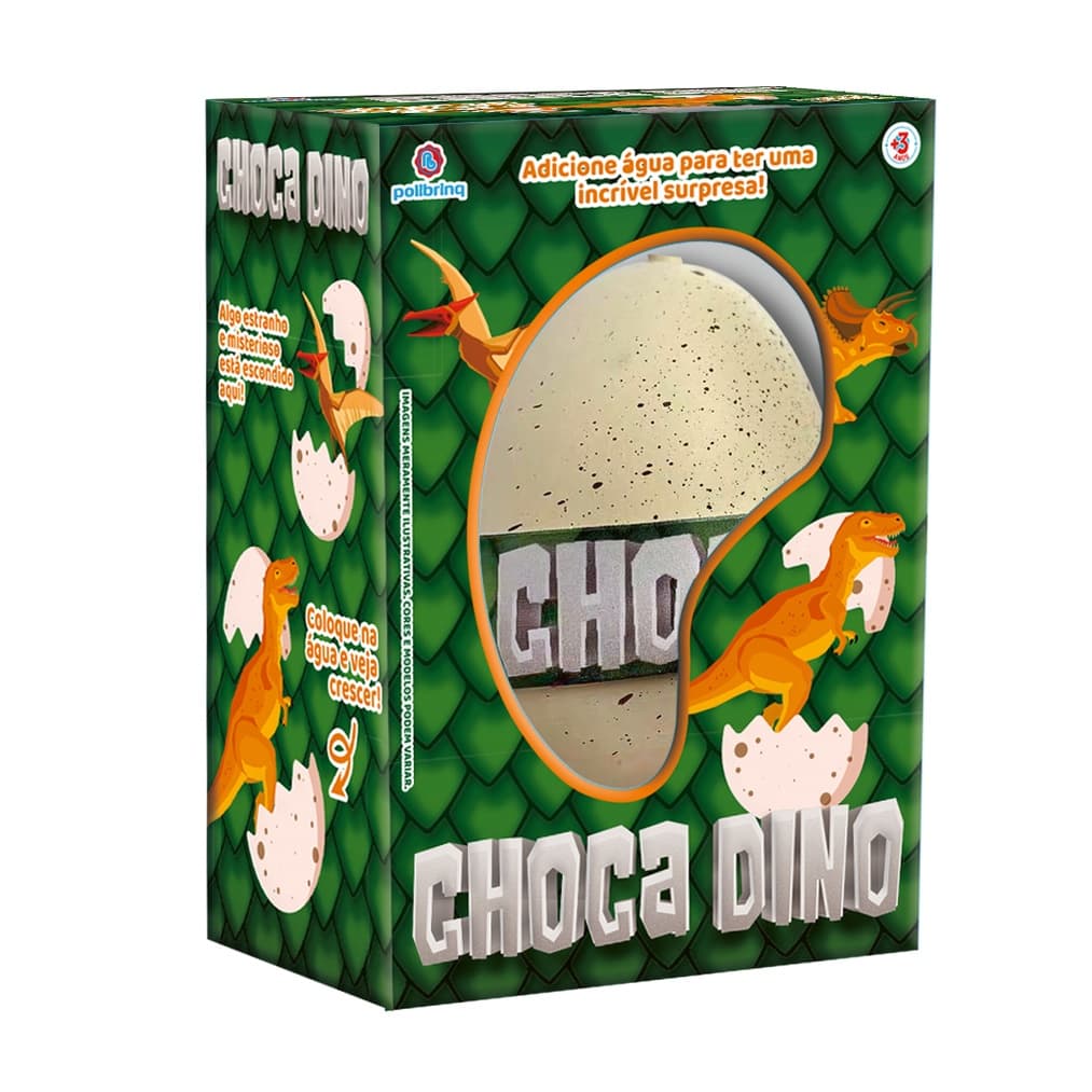 Ovo De Dinossauro Choca Dino Brinquedo Surpresa Cresce Na Agua Para Criança Infantil Polibrinq