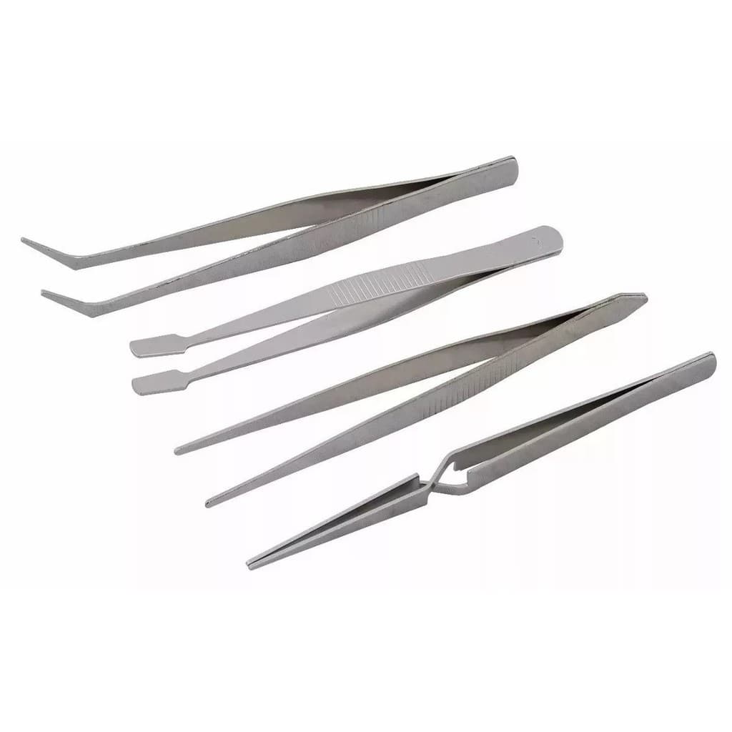 KIT COM 4 PINÇAS PROFISSIONAL PARA ELETRÔNICOS