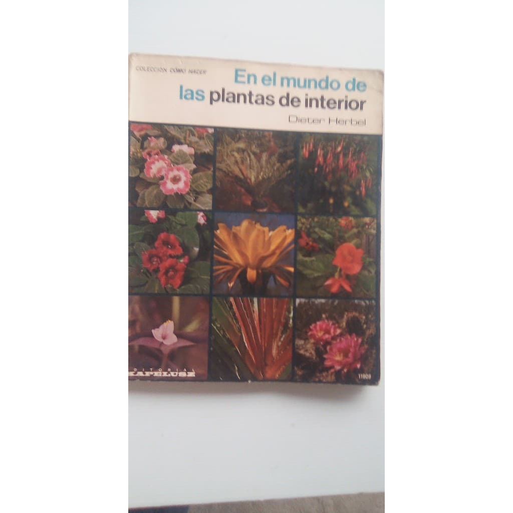 livro em Espanhol - En El Mundo De Las Plantas De Interior - Dieter Herbel - capa solta