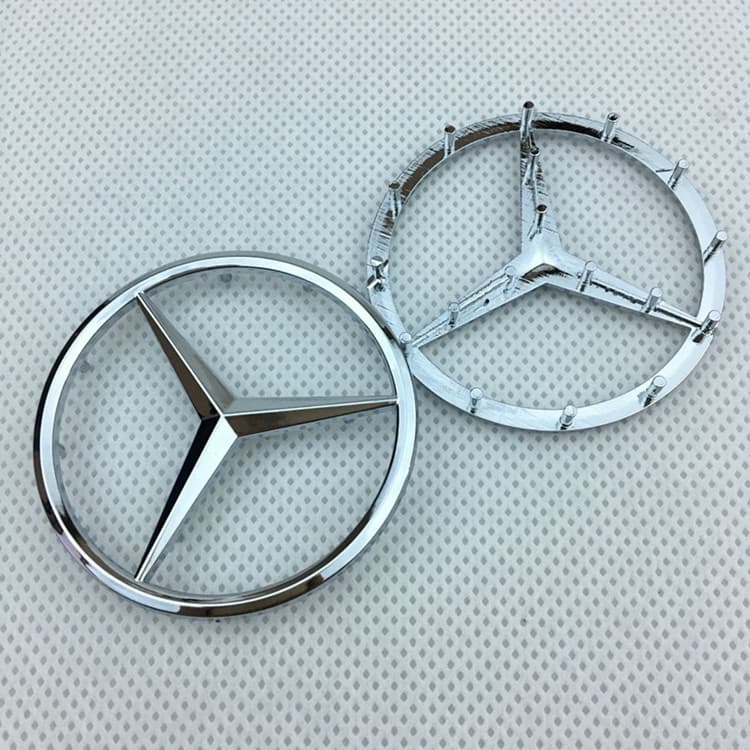 Logotipo Do Volante De 52mm Para Mercedes Benz C E S Classe Steer Emblema Central