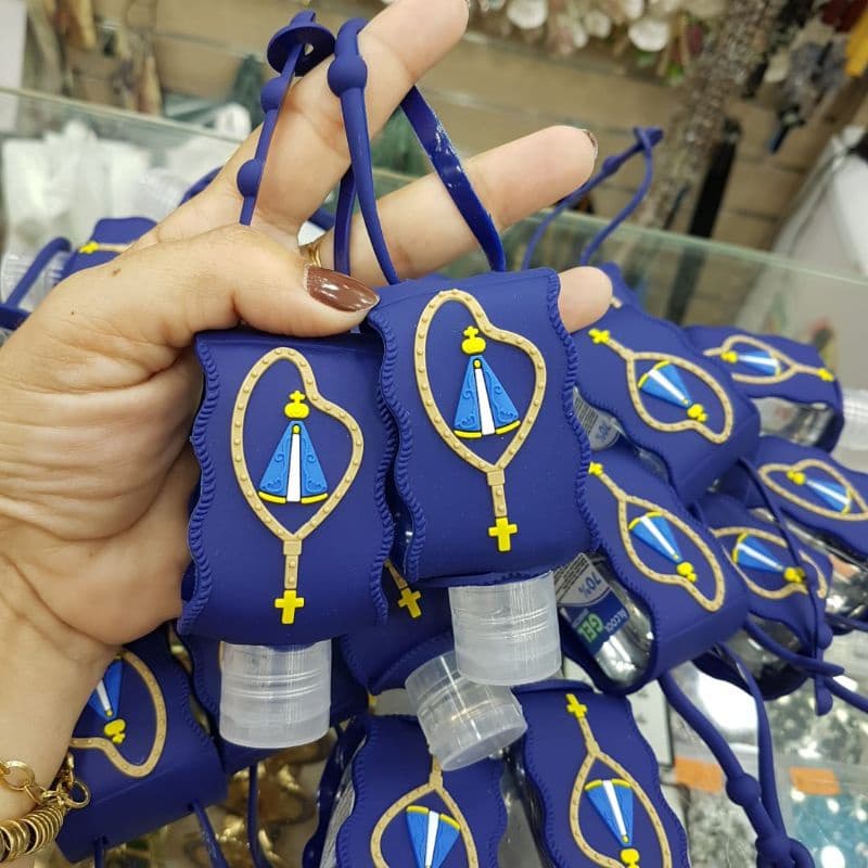 Porta álcool gel Nossa Senhora Aparecida