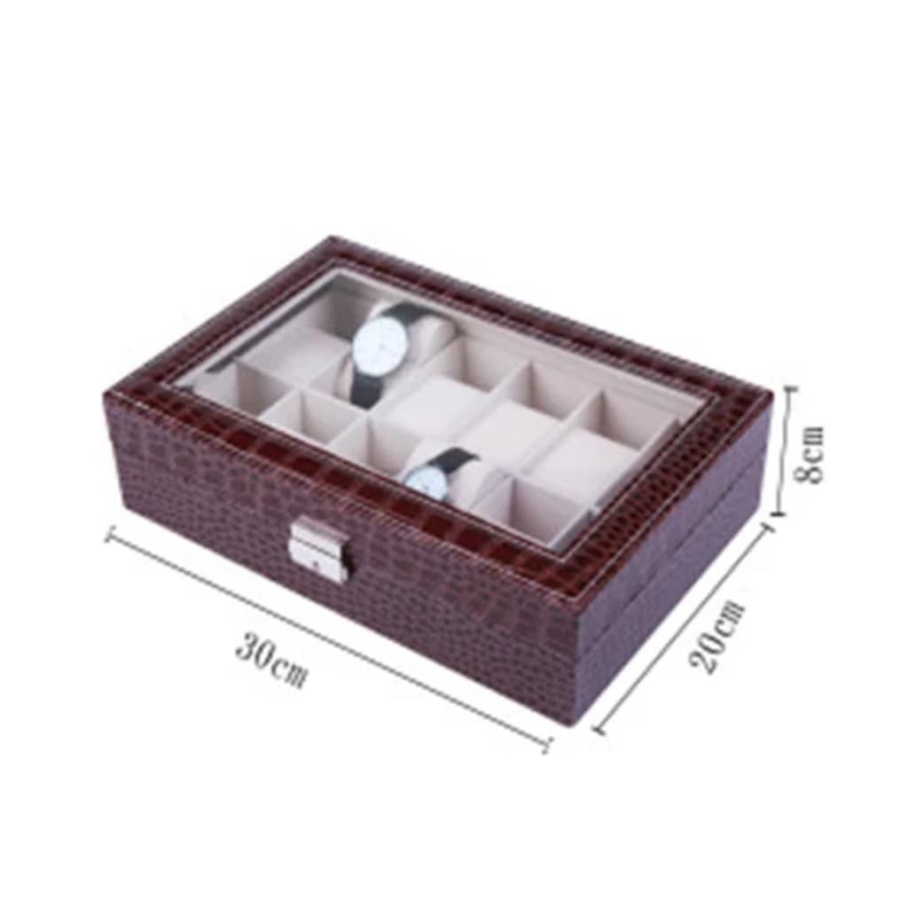 Porta Relógios 10 lugares Vernizado